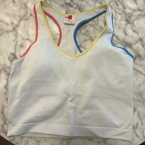 Wilson multi color crop sports bra